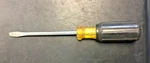 Bridgeport Pat. 2871899, Cushion Grip Screwdriver #1 Flathead 5-3/4", Usa. Fixed Price $5.99.