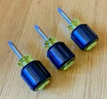 3-PC Ideal 35-191 Phillips Cushion-grip Stubby Screwdriver, #2 X 1" P2 New Usa. Fixed Price $19.99.