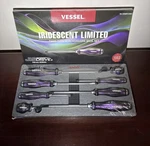 Vessel Iridescent Limited Screwdriver Set 8PC Jis Purple Cornwell Exclusive. Fixed Price $350.00.
