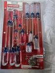 Vintage Craftsman Screwdriver Set, Nos Made Usa (17 Pcs) Part # 31794 Sealed. Fixed Price $129.99.