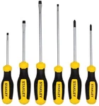Stanley 6-PIECE Screwdriver Set, Phillips And Slotted Tip Types (STHT60025). Fixed Price $24.99.