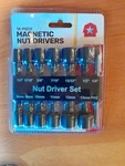 14PCS Power Nuts Driver Drill Bit Set Metric And Sae Sockets Magnetic New Sealed. Fixed Price $9.74.