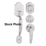 Toledo Fine Locks Cordoba Double Cylinder Satin Nickel Door Handleset Deadbolt. Fixed Price $45.36.