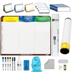 3 Column Kanban Set Magnetic Agile Scrum Whiteboard Kit Task System. Fixed Price $114.00.