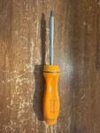 Snap-on Ratcheting Screwdriver Orange SSDMR4B Vintage W/bits. Fixed Price $75.00.