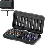 Upgraded 42 In 1 Magnetic Screwdriver Set, Ankilo Diy Ratchet Black. Fixed Price $39.99.