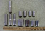 Vintage Craftsman "v" Series 1/2" DRIVE,12 Pt Sockets,use & Wear,l K! Read!. Fixed Price $18.99.