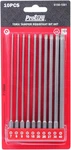 Torx Tamper Resistant Bits, Security & Star (T7-T40), 150MM, 10-PIECE. Fixed Price $21.65.