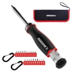 Arrow 27-IN-1 Multi Ratcheting Screwdriver Phillips Slotted Torx Square Bits. Fixed Price $25.99.