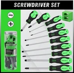 11PCS Screwdriver Set, Magnetic 5 Phillips And Flat Head Black. Fixed Price $13.49.