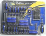 Gtv 78 Piece Screw Driver & Bit Set - New. Fixed Price $17.24.
