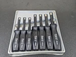 #BO023 Snap On Tools 7PC Metric 6PT Black Hard Insulated Nut Driver Set 6-12MM. Fixed Price $189.95.