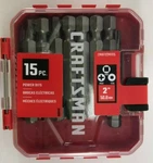 Craftsman CMAF122MIX15 15-PIECE 2-IN Steel Hex Shank Screwdriver Bit Set. Fixed Price $15.95.