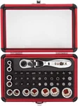 Sunex Tools 9732 44PC 1/4" Mini Dual Flex Head Ratchet W Socket & Bit Set. Fixed Price $55.29.