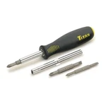 Titan 11010 Getta-grip 6-IN-1 Screwdriver, Chrome Vanadium Bits Soft Handle. Fixed Price $13.24.