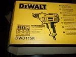 Dewalt DWD115K Heavy Duty 3/8" Vsr Drill Kit With Keyless Chuck New!. Fixed Price $67.49.