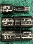 Ingersoll Rand 1/2" Drive Lugnut Socket Set Used No Box. Fixed Price $19.95.