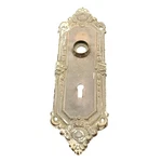 Vintage Ornate Brass Door Escutcheon Keyhole Plate Antique Style Hardware. Fixed Price $34.30.