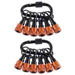 Facaincxs Upgraded Orange 12PCS Bit Holders Keychain, 1/4 Inch Hex Shank .... Fixed Price $22.24.