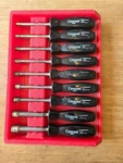 Used- Crescent Nut Driver Set Usa 9PC Sae. Fixed Price $38.00.