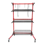 Mobile Auto Body Rolling Parts Cart Management Storage Rack Shop Tool. Fixed Price $238.90.