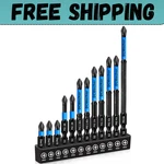 12-PACK Phillips Bits #2 Impact Magnetic, Professional Long Head Dril. Fixed Price $9.50.