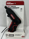 Hyper Tough 4V Rotating Head Cordless Screwdriver 2-POSITION Handle 6062. Fixed Price $19.99.