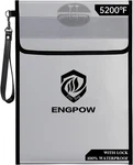 Engpow Fireproof Document Bag With (5200 ),15 X 11 Lock, Silver. Fixed Price $24.63.