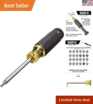 Deluxe Multi-bit Tamperproof Screwdriver 27 Tools In One With Secure Storage. Fixed Price $42.00.