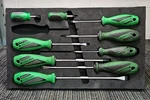 Matco Tools SSPCG10C 9PC Top Torque 2 Premium (green) Screwdriver Set With Foam. Fixed Price $189.99.