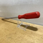 Mac Tools Usa PKR8A 11" Long Red Hard Handle Flat Slotted Screwdriver. Fixed Price $14.55.