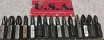 15PC Usa-made Assorted Phillips 1/4" 1" Hex Driver Bit Set. Fixed Price $17.89.