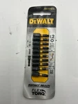(pack Of 10) Dewalt Accessories DWA1SQ2IR10 #2 Square Impact Bit Tip. Fixed Price $17.99.