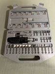 Olympia Tools 49 Pc Ratchet Driver Set Case (2 Missing) Lifetime Warranty. Fixed Price $26.00.