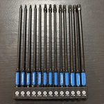 Toolant 6" Impact Long Torx Bit Set 13PCS (TT7-TT40), 1/4 Hex-shank S2 Steel Sec. Fixed Price $25.00.