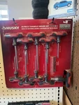 Husky 20-PIECE T-handle Driver Set Ergonomic Grip Part #836-395. Fixed Price $29.49.