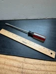Vintage 1990S Husky 689-436 Flat Head Screwdriver Heavy Duty Square Shank 9.5"L. Fixed Price $7.99.