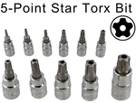 Penta 5 Point Star Torx Plus Socket Bit Tamper Proof Security Tools. Fixed Price $9.93.
