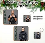Swat Tv Show Drinks Coaster & Keyring Gift Set Christmas Secret Santa Stocking. Fixed Price $8.46.