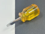 New Proto Tools Usa 9652 Stubby Screwdriver 1/4" Flat Slotted Blade, Yellow. Fixed Price $24.99.