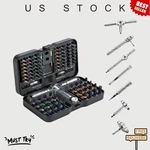 New Ratchet Screwdriver Set 100IN1 Magnetic S2 Steel Bits Flexible Shaft Tool. Fixed Price $54.62.
