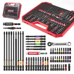Geinxurn 58 Pcs Screwdriver Bit Set S2 Impact Magnetic Drill Adapter Case. Fixed Price $62.99.
