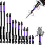 Galacok Magnetic Impact Screwdriver Bits Set 6/12PCS Phillips Hex Shank Tool. Fixed Price $18.99.