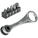 Klein Tools 1/4 In. Electrician's Mini Ratchet W/screwdriver Bits &adapter. Fixed Price $16.44.