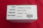 Gorilla S/d Acorn Lug Nuts Dt #80244/21121ZD, 12MM X 1.25, Twenty-four (24). Fixed Price $33.99.