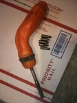 Snap-on SSDMRE4 3" Shaft Pistol-grip Ratcheting Screwdriver + Bits Orange Handle. Fixed Price $79.99.