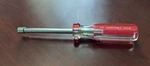 Truecraft 1/4-IN Hexagon Nut Driver 6-1/2-IN 5508 Red/clear Handle. Fixed Price $7.99.