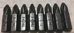 8PC Makita 784211-2 #2 1/4" Hex 1" Long Driver Bit Set Usa. Fixed Price $11.56.