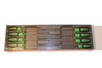 Snap On Instinct Green Soft Handled 8PC Cabinet Screwdriver Set SGDXL80BG. Fixed Price $249.99.