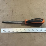 Mac Tools Flat Slotted Screwdriver PKRBM8NG 3/8" Green Handle Usa 13" Long. Fixed Price $12.00.